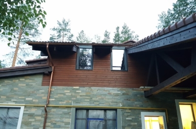 Мансардные окна Velux в частном доме, КП Образцово