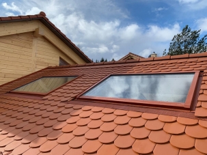 Глухое мансардное окно WERSO с ОС, 78*118