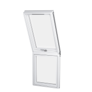 Вертикальное белое глухое окно DAKEA KAN M34A B1610, 78*96