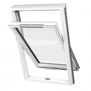 Мансардное окно двухкамерное белое с вентклапапном DAKEA KAV S8A B1510, 114*140