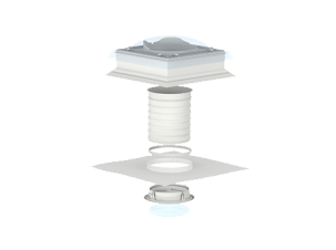 Световой туннель с гибкой трубой для плоской кровли (TCF)