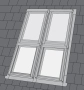 Дополнительные планки для кобинирования глухих окон DAKEA XCI M4A, 78*98