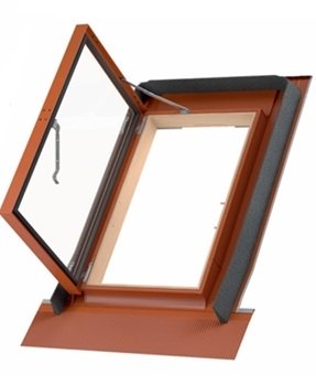 Люк для холодной кровли красный DAKEA KFE 6565 RED, 65*65 в Озёрске